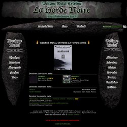 METAL EXTREME Webzine La Horde Noire