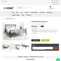 Buy Sark Metal Bed Queen Size Online at 55% Off - PlusOne