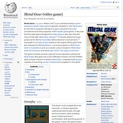 Metal Gear (video game)