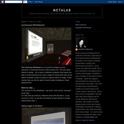 MetaLab: Communal Whiteboard