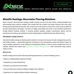 Contact To The Specialists In Metallic Flooring Services