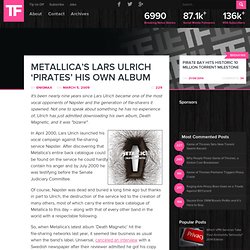 Metallica’s Lars Ulrich ‘Pirates’ His Own Album