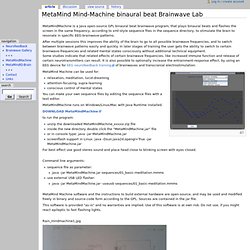 MetaMind Mind-Machine binaural beat Brainwave Lab - MeTa-MinD