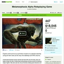 Metamorphosis Alpha Roleplaying Game by Jamie Chambers