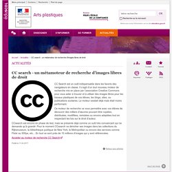 CC search - un métamoteur de recherche d'images libres de droit - Arts plastiques - Éduscol