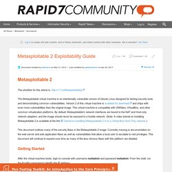 Metasploitable 2 Exploitability Guide