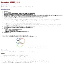 [MétaTIC] Formation AQETA 2013