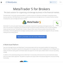 MetaTrader 5 for Brokers