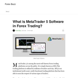 What is MetaTrader 5 Software in Forex Trading?