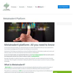 Metatrader4 Platform - Best Forex Broker