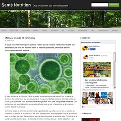 Métaux lourds et Chlorella - Santé Nutrition