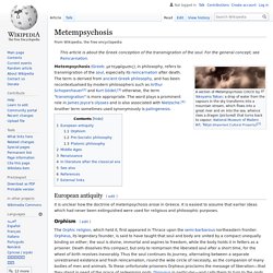 Metempsychosis