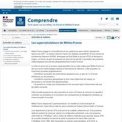 METEO FRANCE - les supercalculateurs de Météo France