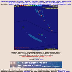 Météo en France - MétéoAlerte France - Carte de situation et alertes météo temps réel : Nouvelle Calédonie - vigilance