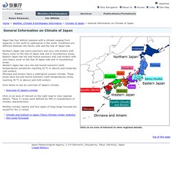 General Information on Climate of Japan