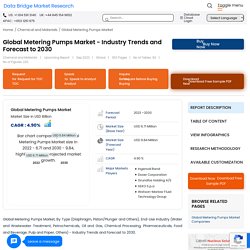 Metering Pumps Market – Global Industry Trends and Forecast to 2026