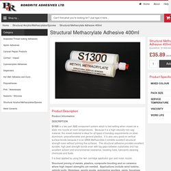 Structural Methacrylate Adhesive 400ml - Industrial Adhesives and Sealants Supplier