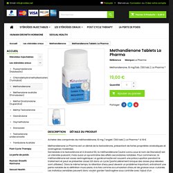 comprimés de méthandiénone - Steroid Shop Roidex