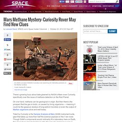Mars Methane Mystery: Curiosity Rover May Find New Clues