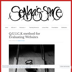 Q.U.I.C.K method for Evaluating Websites