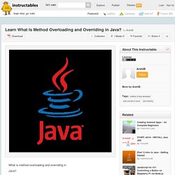Learn What Is Method Overloading and Overriding in Java? - All