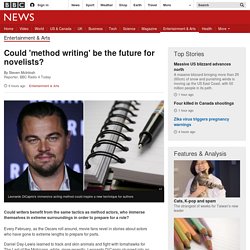 Could 'method writing' be the future for novelists?