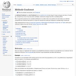 Méthode Condorcet - Wikipédia - Mozilla Firefox