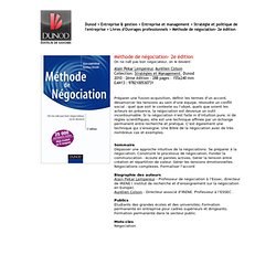 Méthode de négociation- 2e édition