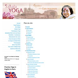 Plan du site - Cours de yoga et de méditation sur Paris
