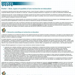 Méthodes et outils de recherche en sciences de l’éducation - © DESTE