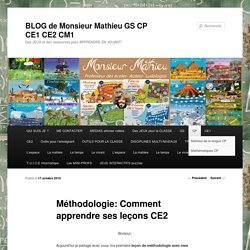 BLOG GS CP CE1 CE2 de Monsieur Mathieu JEUX et RESSOURCES