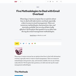 Five Methodologies to Deal with Email Overload - ReadWriteWeb