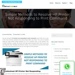 Simple Methods to Resolve HP Printer Not Responding to Print Command