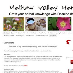 Methow Valley Herbs: Start Here