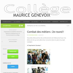 Combat des métiers : 2e round ! – Collège Maurice Genevoix