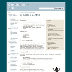 El mètode científic - Ciències de la vida