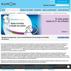 Método Kumon, matemáticas y lectura para niños