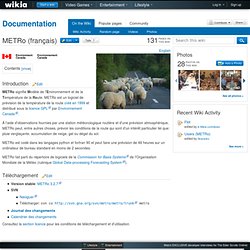METRo (français) - Documentation