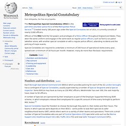 Metropolitan Special Constabulary