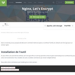 Mettre en place un serveur Web : Nginx, Let's Encrypt
