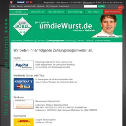 Einfach bezahlen mit Kreditkarte PayPal etc.