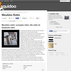 Meubles Rotin