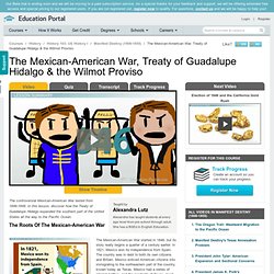 The Mexican-American War, Treaty of Guadalupe Hidalgo & the Wilmot Proviso - Free Video Lessons - History 103: U.S. History I Course