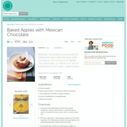 Baked Apples with Mexican Chocolate