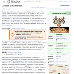 Mexico-Tenochtitlan
