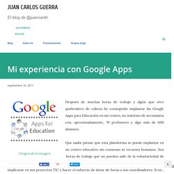 Mi experiencia con Google Apps