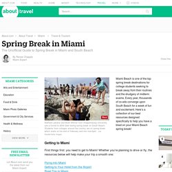 Miami Beach Spring Break: The Unofficial Guide