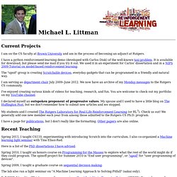 Michael Littman&#039;s Home Page