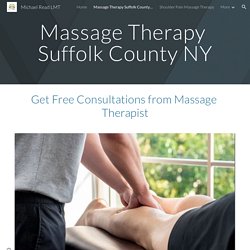 Contact Michael Read for Massage Therapy