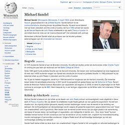 Wie is Michael Sandel?